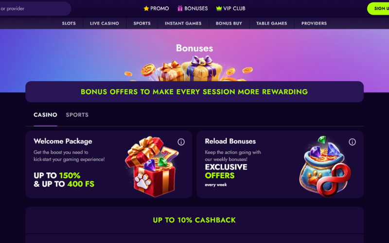 Irwin-Casino-bonusai-ir-akcijos