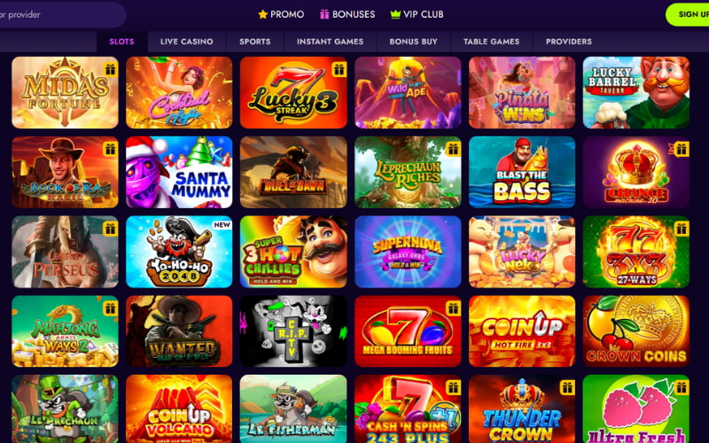 Irwin-Casino-žaidimų-pasirinkimas